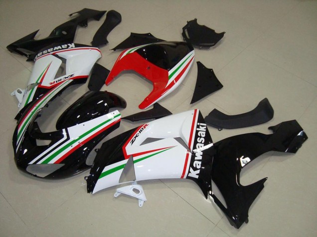 Affordable 2006-2007 White and Black Kawasaki ZX10R Bike Fairing Kit UK Affordable 2006-2007 White and Black Kawasaki ZX10R Bike Fairing Kit UK