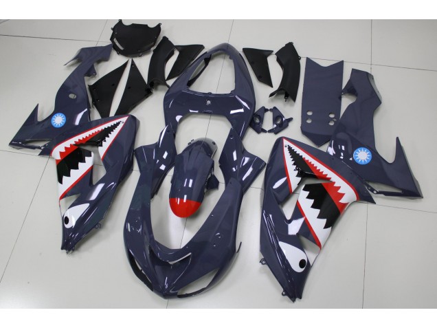 Affordable 2006-2007 Grey Shark Kawasaki ZX10R Replacement Fairings UK Affordable 2006-2007 Grey Shark Kawasaki ZX10R Replacement Fairings UK