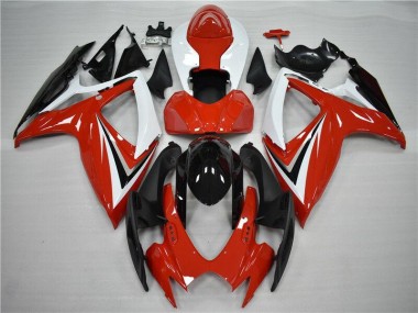 Affordable 2006-2007 Red Black Suzuki GSXR 600/750 Motorcycle Fairing Kits UK