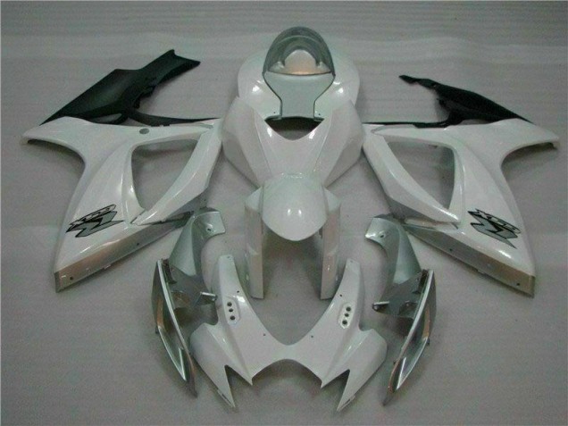 Affordable 2006-2007 White Silver Suzuki GSXR 600/750 Motorcycle Fairing Kit UK Affordable 2006-2007 White Silver Suzuki GSXR 600/750 Motorcycle Fairing Kit UK