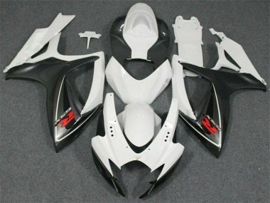 Affordable 2006-2007 White Suzuki GSXR 600/750 Motorcycle Fairing Kits UK