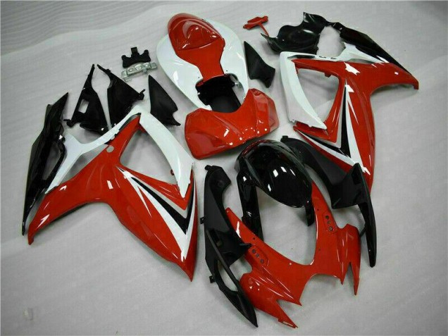 Affordable 2006-2007 Red White Suzuki GSXR 600/750 Motorcycle Fairings Kits UK Affordable 2006-2007 Red White Suzuki GSXR 600/750 Motorcycle Fairings Kits UK