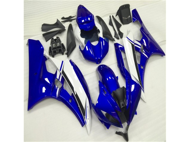 Affordable 2006-2007 Blue White Yamaha YZF R6 Motorbike Fairing UK