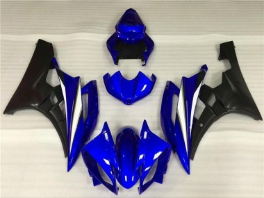 Affordable 2006-2007 Blue Black Yamaha YZF R6 Motorcycle Fairings Kits UK