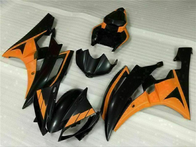 Affordable 2006-2007 Black Orange Yamaha YZF R6 Motorcycle Fairing UK