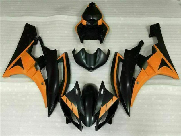 Affordable 2006-2007 Black Orange Yamaha YZF R6 Motorcycle Fairing UK