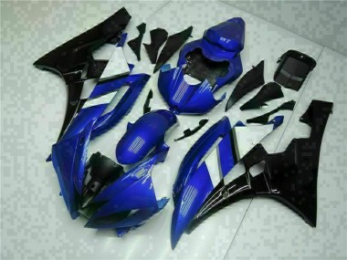 Affordable 2006-2007 Blue Black Yamaha YZF R6 Motorcycle Fairing Kit UK