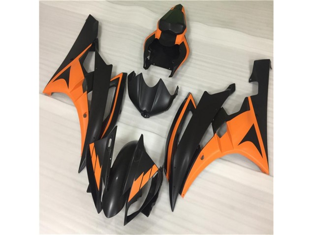 Affordable 2006-2007 Orange Black Yamaha YZF R6 Bike Fairings UK