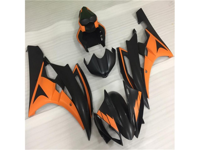 Affordable 2006-2007 Orange Black Yamaha YZF R6 Bike Fairings UK