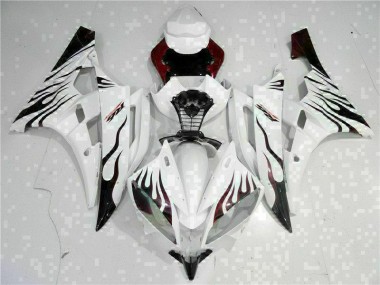 Affordable 2006-2007 White Yamaha YZF R6 Motorcyle Fairings UK