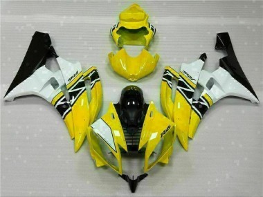 Affordable 2006-2007 Yellow White Black Yamaha YZF R6 Motorcylce Fairings UK