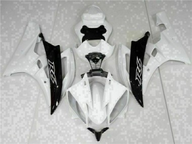 Affordable 2006-2007 White Black Yamaha YZF R6 Bike Fairings UK