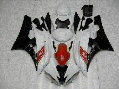 Affordable 2006-2007 White Black Yamaha YZF R6 Motorbike Fairing UK