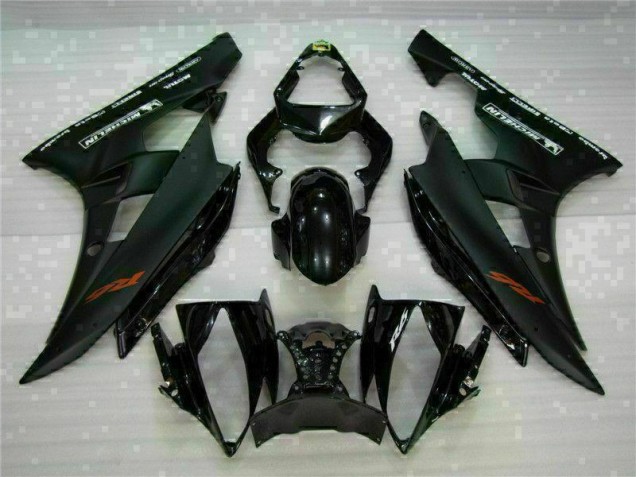 Affordable 2006-2007 Black Yamaha YZF R6 Motorbike Fairing Kits UK