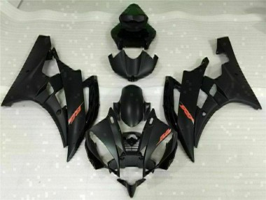 Affordable 2006-2007 Black Yamaha YZF R6 Replacement Fairings UK