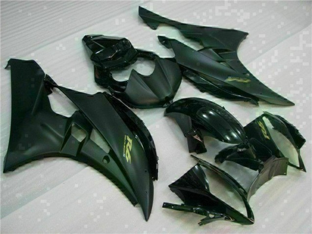 Affordable 2006-2007 Matte Black Yamaha YZF R6 Motorcycle Fairing Kits UK
