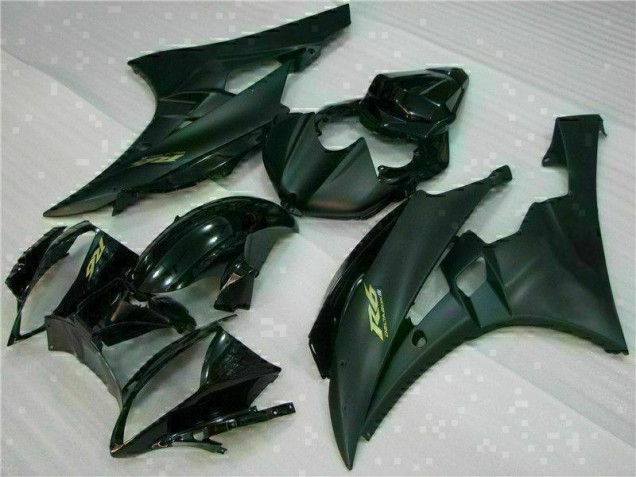 Affordable 2006-2007 Matte Black Yamaha YZF R6 Motorcycle Fairing Kits UK