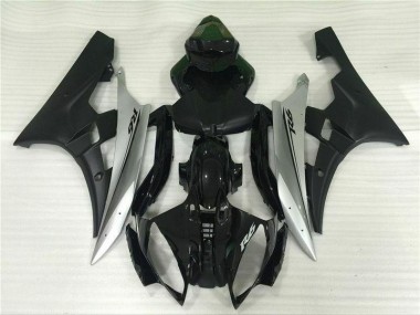 Affordable 2006-2007 Silver Black Yamaha YZF R6 Motorbike Fairing UK