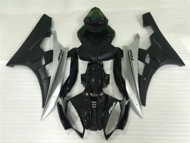 Affordable 2006-2007 Silver Black Yamaha YZF R6 Motorbike Fairing UK