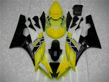 Affordable 2006-2007 Yellow Black Yamaha YZF R6 Motorcycle Fairing Kit UK