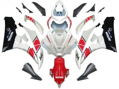 Affordable 2006-2007 White Red Black Yamaha YZF R6 Bike Fairings UK
