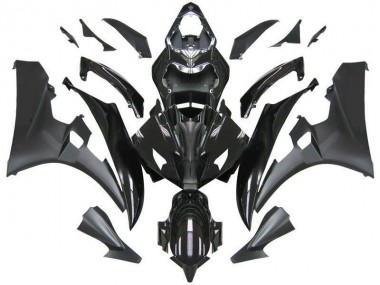 Affordable 2006-2007 Contrast Black Yamaha YZF R6 Bike Fairings UK