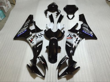 Affordable 2006-2007 Glossy Black Yamaha YZF R6 Bike Fairing UK