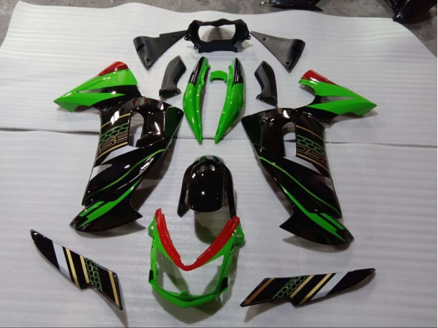 Affordable 2006-2008 Green Black Kawasaki EX650 Bike Fairings UK Affordable 2006-2008 Green Black Kawasaki EX650 Bike Fairings UK
