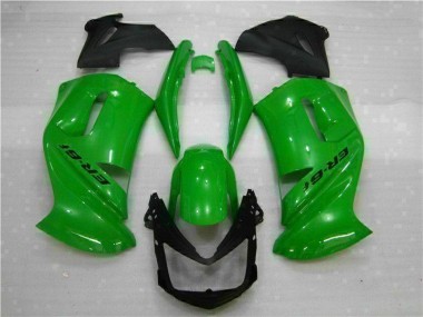 Affordable 2006-2008 Green Kawasaki EX650 Motorcycle Fairing Kit UK
