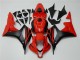 Affordable 2007-2008 Black Red Honda CBR600RR Motorcycle Fairing Kit UK