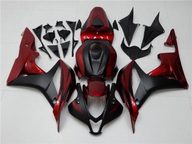 Affordable 2007-2008 Red Black Honda CBR600RR Bike Fairing UK