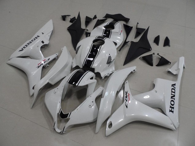 Affordable 2007-2008 Pearl White with Black Stripe Honda CBR600RR Bike Fairings UK Affordable 2007-2008 Pearl White with Black Stripe Honda CBR600RR Bike Fairings UK