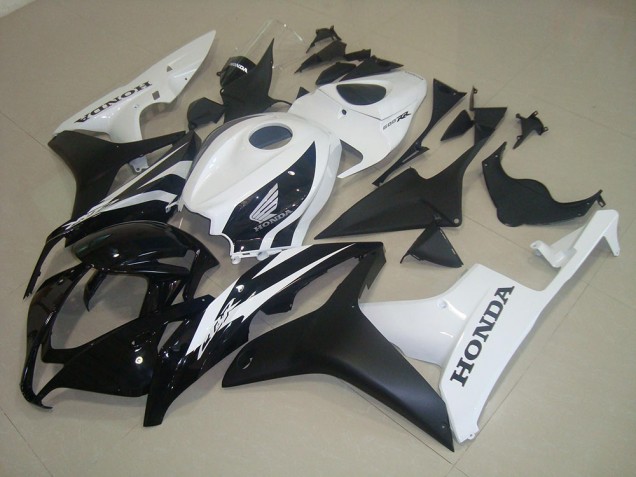 Affordable 2007-2008 Matte Black White Honda CBR600RR Bike Fairing Kit UK Affordable 2007-2008 Matte Black White Honda CBR600RR Bike Fairing Kit UK