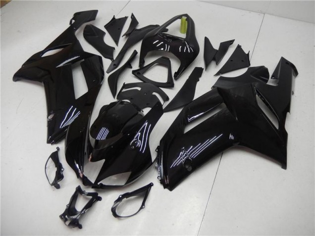Affordable 2007-2008 Glossy Black Kawasaki ZX6R Motorcycle Bodywork UK Affordable 2007-2008 Glossy Black Kawasaki ZX6R Motorcycle Bodywork UK