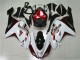 Affordable 2007-2008 White Black Red Kawasaki ZX6R Motorbike Fairings UK