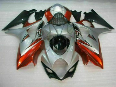 Affordable 2007-2008 Brown Silver Suzuki GSXR 1000 K7 Motorbike Fairings UK