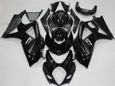 Affordable 2007-2008 Black Suzuki GSXR 1000 K7 Motorcycle Replacement Fairings UK