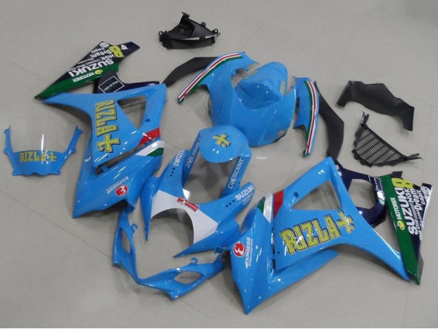 Affordable 2007-2008 Light Blue Rizla Suzuki GSXR 1000 K7 Motorcycle Fairings Kit UK Affordable 2007-2008 Light Blue Rizla Suzuki GSXR 1000 K7 Motorcycle Fairings Kit UK