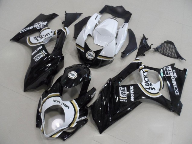 Affordable 2007-2008 Black Lucky Strike Suzuki GSXR 1000 K7 Bike Fairings UK Affordable 2007-2008 Black Lucky Strike Suzuki GSXR 1000 K7 Bike Fairings UK