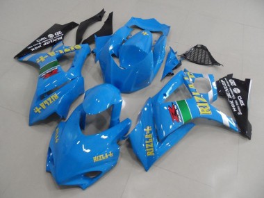 Affordable 2007-2008 Blue Rizla Race Suzuki GSXR 1000 K7 Motor Bike Fairings UK