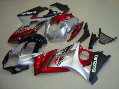 Affordable 2007-2008 Red Black Silver Suzuki GSXR 1000 K7 Motorcycle Replacement Fairings UK