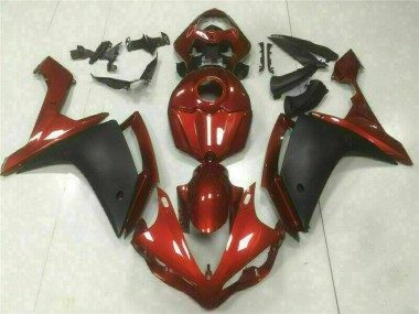 Affordable 2007-2008 Red Black Yamaha YZF R1 Bike Fairing Kit UK