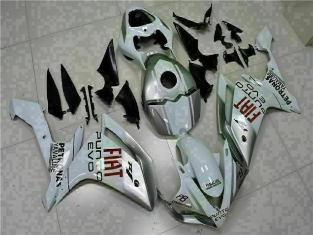Affordable 2007-2008 White Yamaha YZF R1 Motorcycle Fairings Kits UK