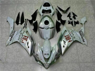 Affordable 2007-2008 White Yamaha YZF R1 Motorcycle Fairings Kits UK
