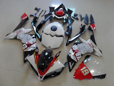 Affordable 2007-2008 Black White Red Yamaha YZF R1 Motor Fairings UK