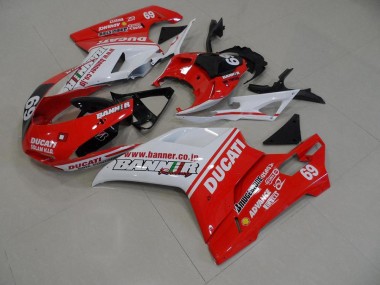 Affordable 2007-2014 Orange Banner 69 Ducati 848 1098 1198 Replacement Fairings UK