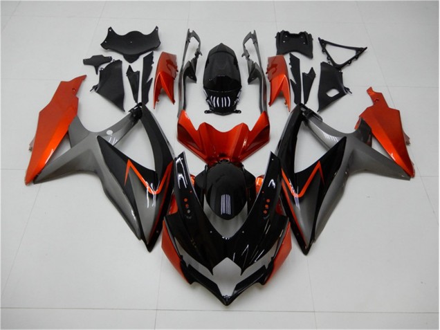Affordable 2008-2010 Black Orange Grey Suzuki GSXR 600/750 Motorbike Fairing Kits UK Affordable 2008-2010 Black Orange Grey Suzuki GSXR 600/750 Motorbike Fairing Kits UK