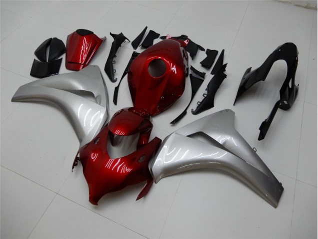 Affordable 2008-2011 Red Silver Honda CBR1000RR Motorbike Fairings UK Affordable 2008-2011 Red Silver Honda CBR1000RR Motorbike Fairings UK
