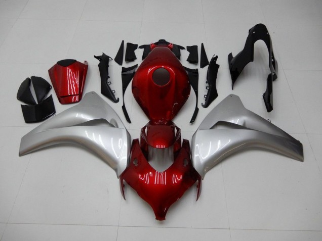 Affordable 2008-2011 Red Silver Honda CBR1000RR Motorbike Fairings UK Affordable 2008-2011 Red Silver Honda CBR1000RR Motorbike Fairings UK