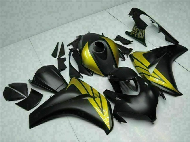 Affordable 2008-2011 Black Gold Honda CBR1000RR Replacement Motorcycle Fairings UK Affordable 2008-2011 Black Gold Honda CBR1000RR Replacement Motorcycle Fairings UK